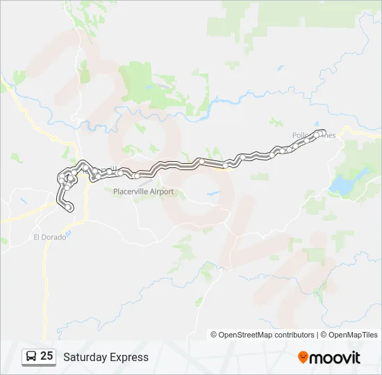 25 Bus Line Map