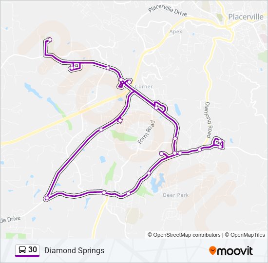 30 bus Line Map