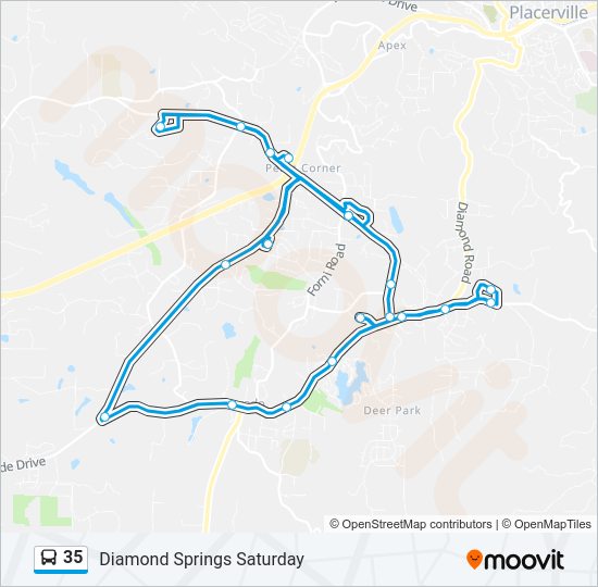 35 Bus Line Map
