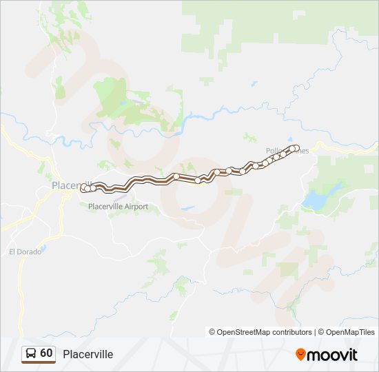 60 bus Line Map