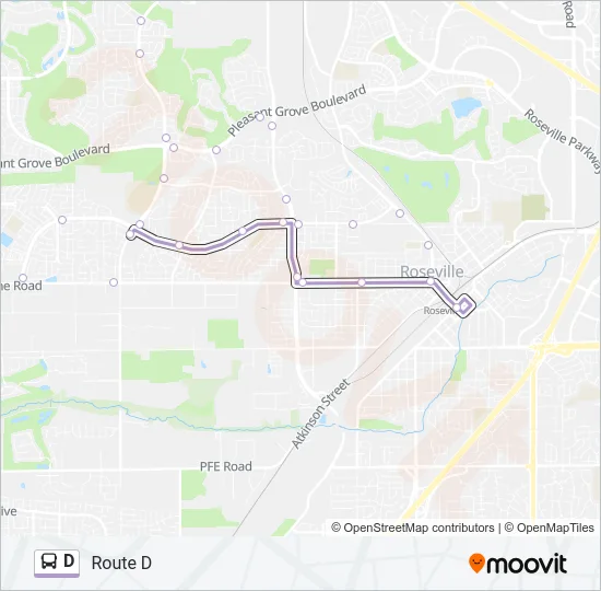 Mapa de D de autobús