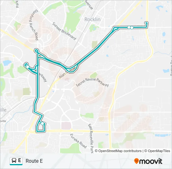 Mapa de E de autobús