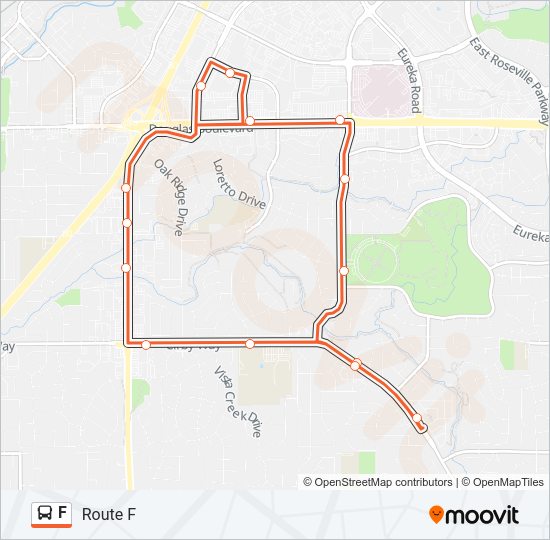 F Bus Line Map