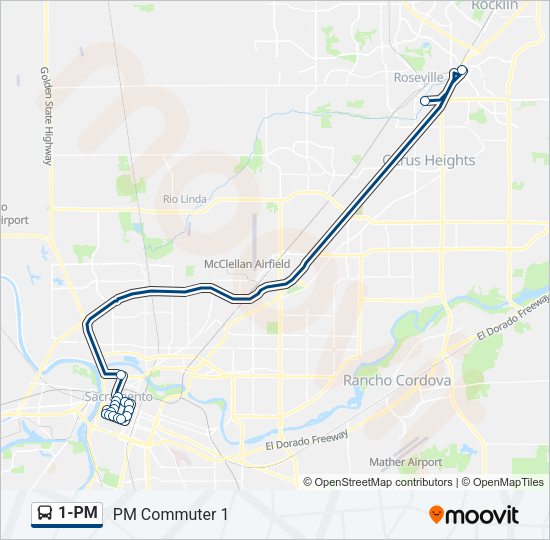 1-PM Bus Line Map