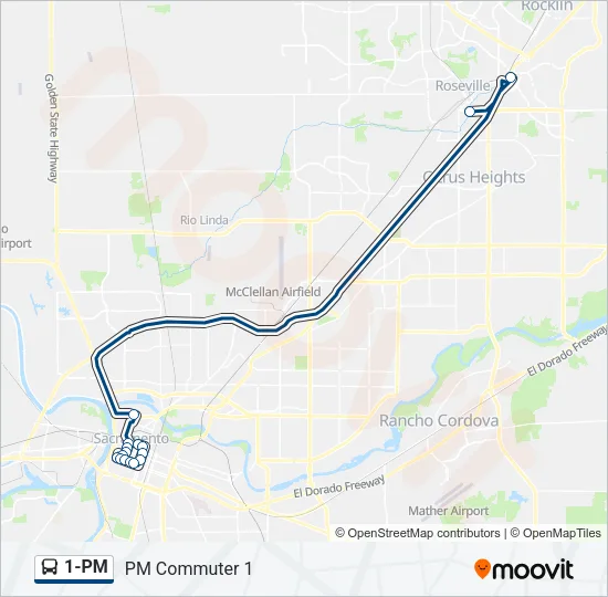 1-PM Bus Line Map
