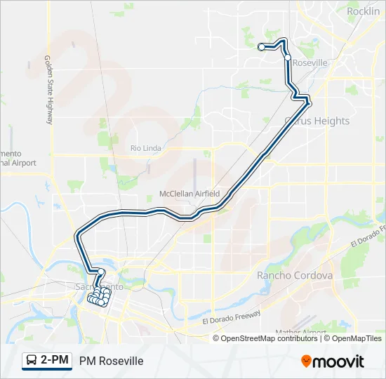 Mapa de 2-PM de autobús