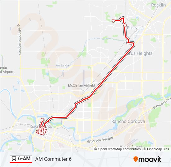 6-AM Bus Line Map