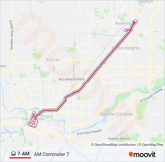 7-AM Bus Line Map