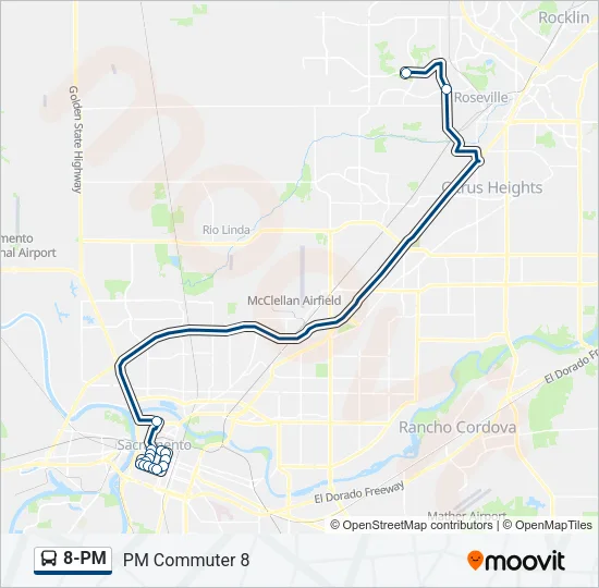 8-PM Bus Line Map