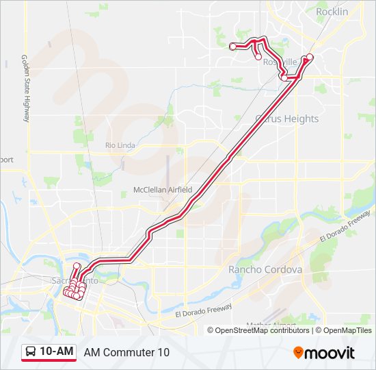10-AM Bus Line Map