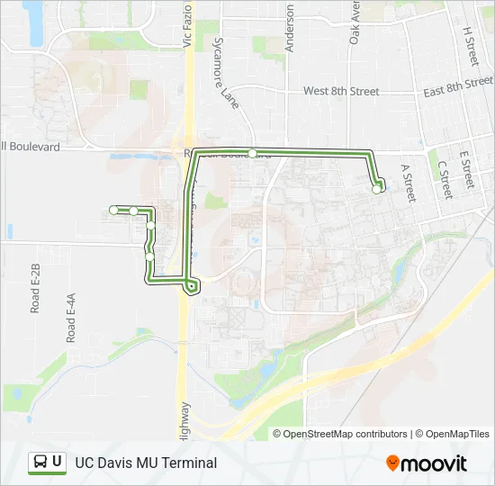 Mapa de U de autobús