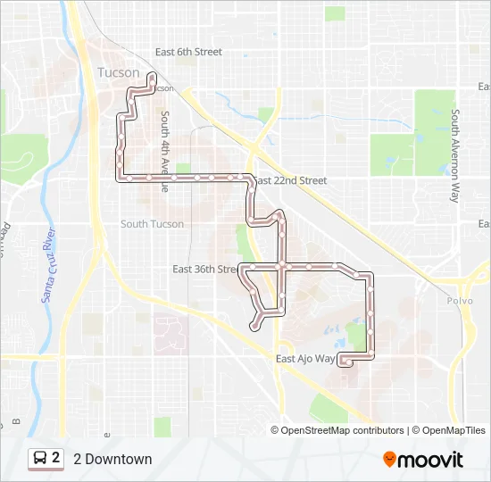 2 Bus Line Map