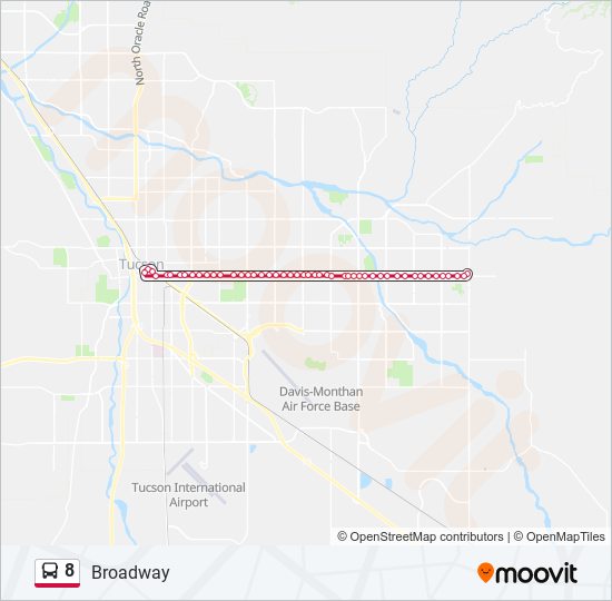 8 bus Line Map