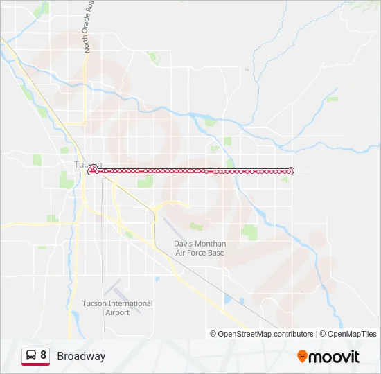 8 Bus Line Map