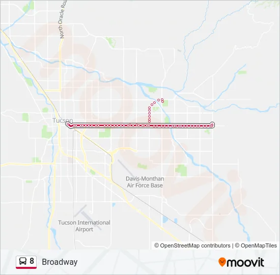 8 Bus Line Map