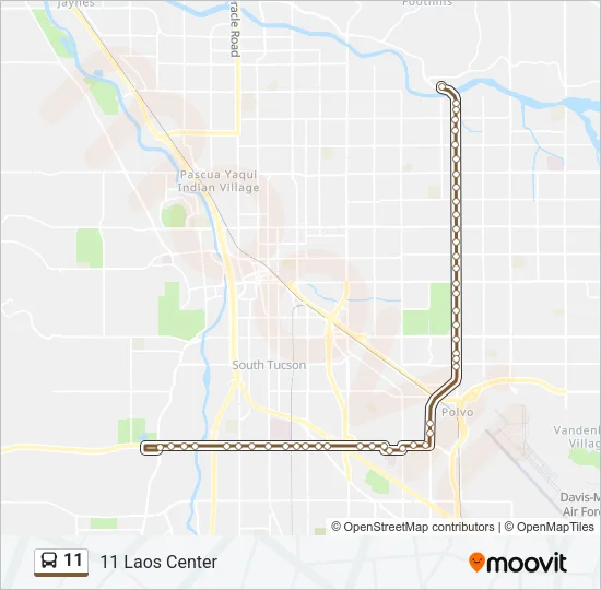 11 Bus Line Map