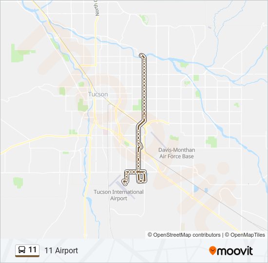 11 bus Line Map