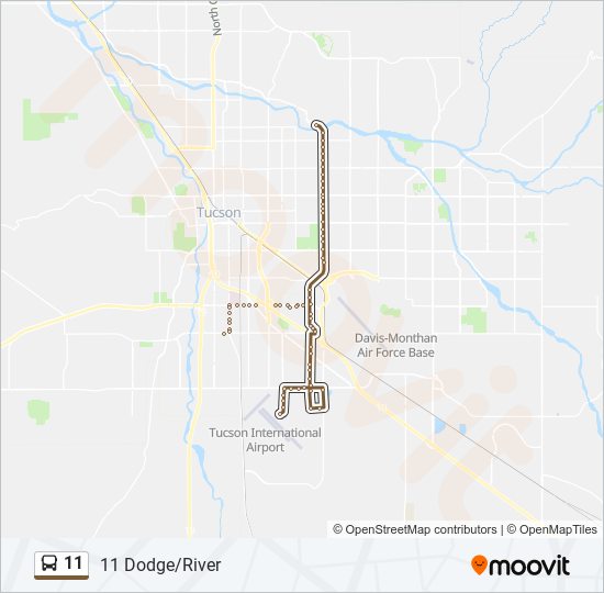 11 bus Line Map