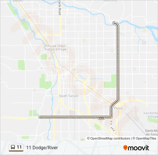 11 Bus Line Map