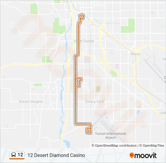 12 Bus Line Map