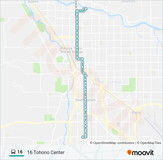 16 Bus Line Map