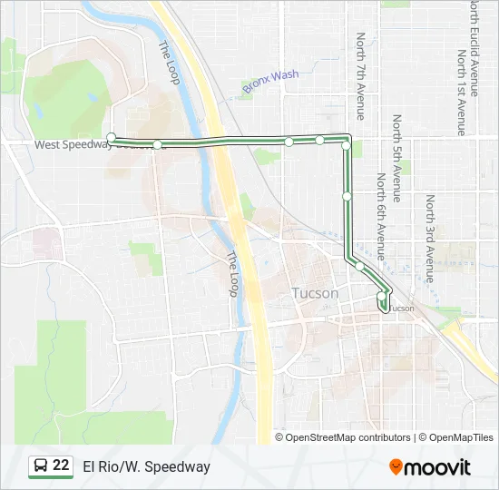 22 Bus Line Map