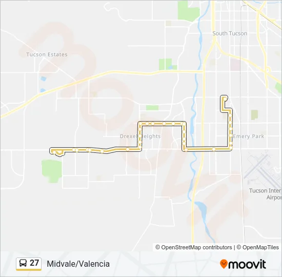 27 Bus Line Map
