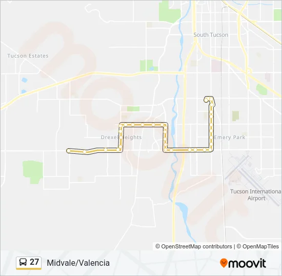 27 Bus Line Map