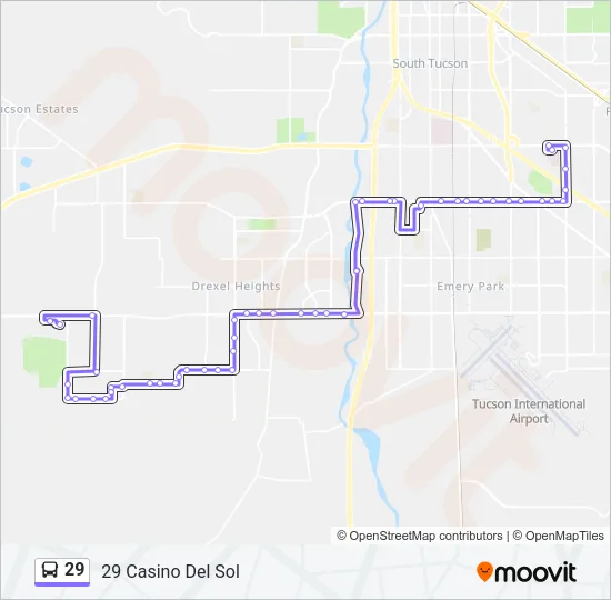 29 Bus Line Map
