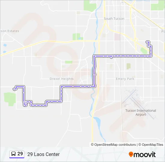29 Bus Line Map