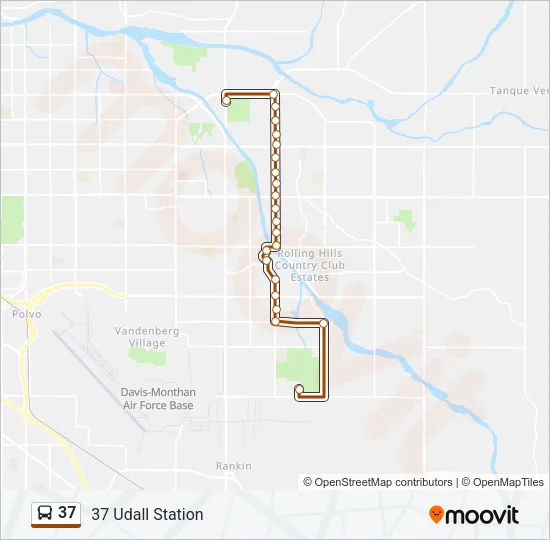 37 Bus Line Map