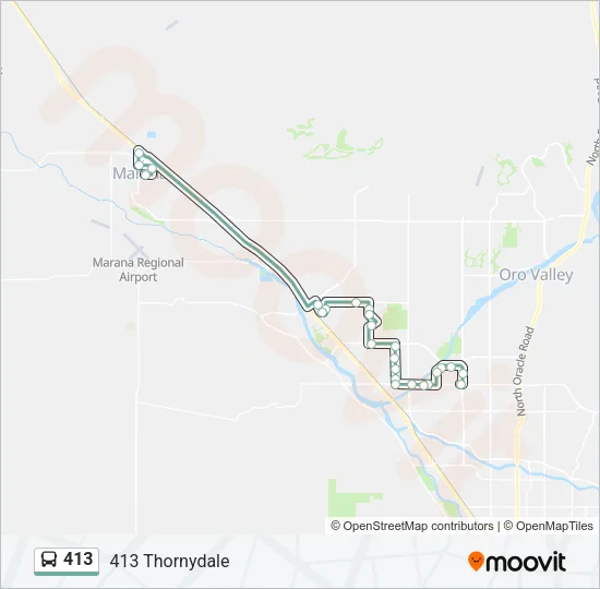 413 Bus Line Map