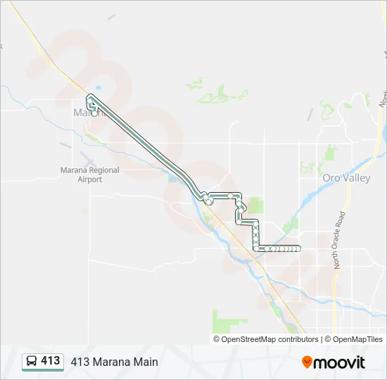 413 Bus Line Map