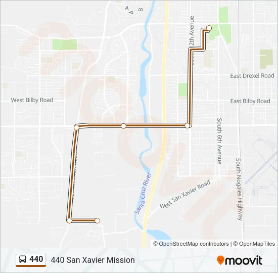 440 Bus Line Map