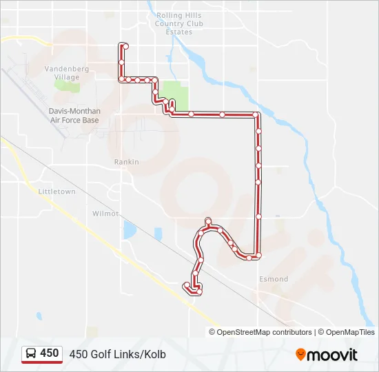 450 Bus Line Map