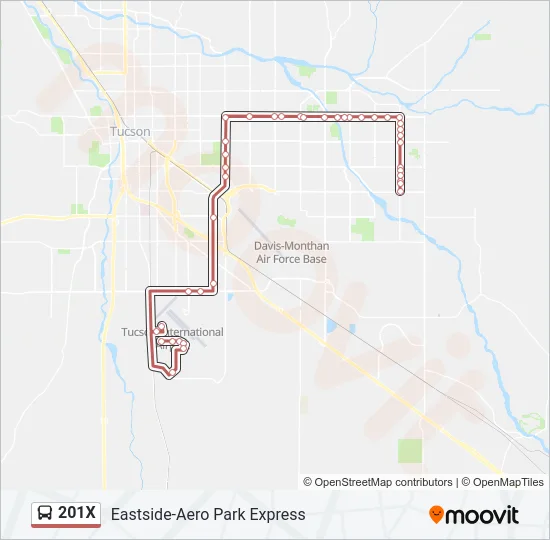 201X Bus Line Map