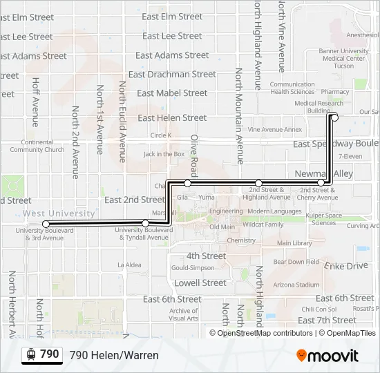 790 Light Rail Line Map