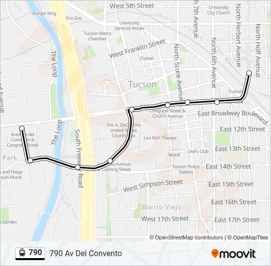 790 Light Rail Line Map