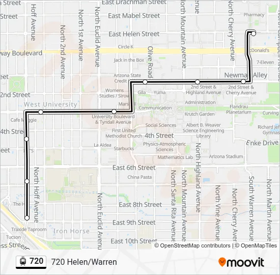 720 Route: Schedules, Stops & Maps - 720 Helen/Warren (Updated)