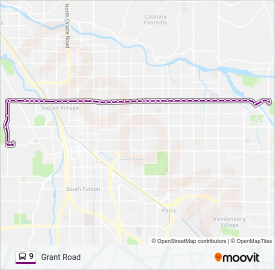 9 Bus Line Map