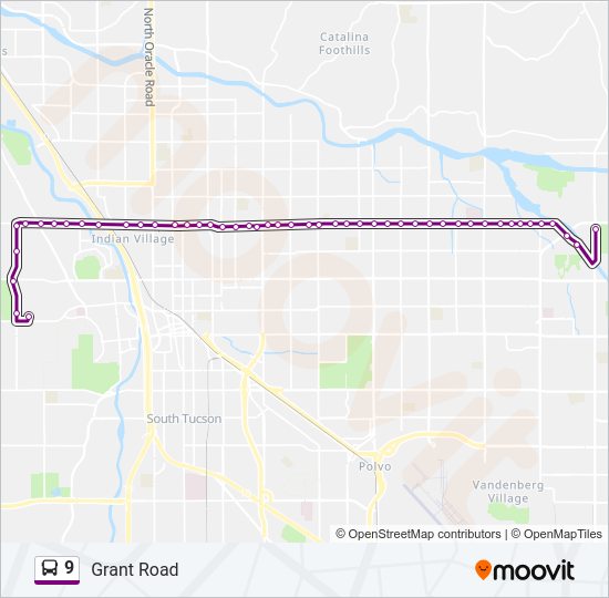 9 Bus Line Map