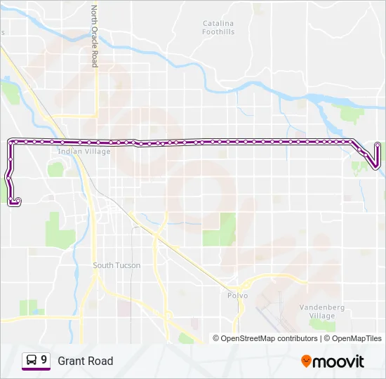 9 Bus Line Map