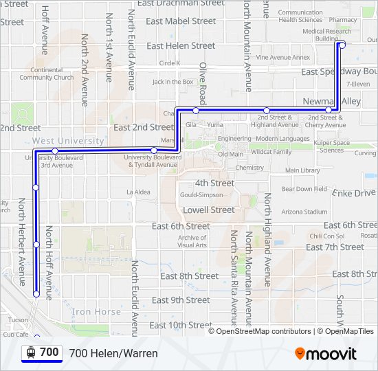 700 Light Rail Line Map