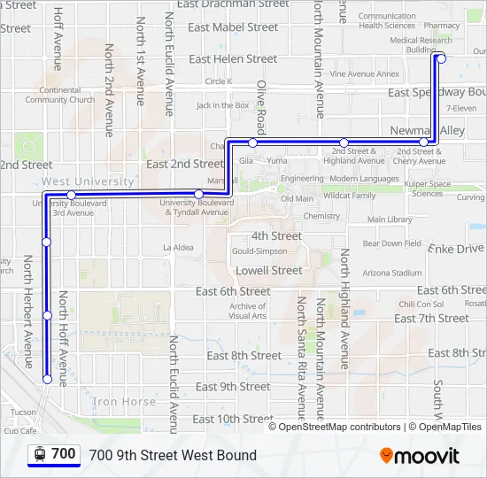 700 Light Rail Line Map