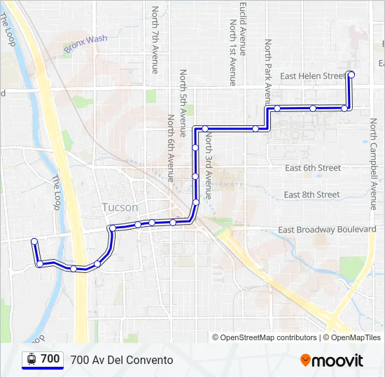700 Light Rail Line Map