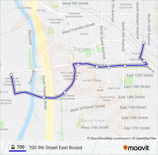 700 Light Rail Line Map
