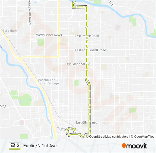 6 Bus Line Map