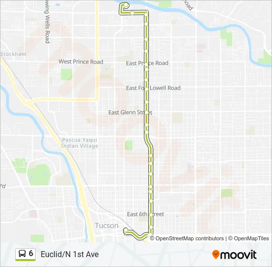 6 Bus Line Map