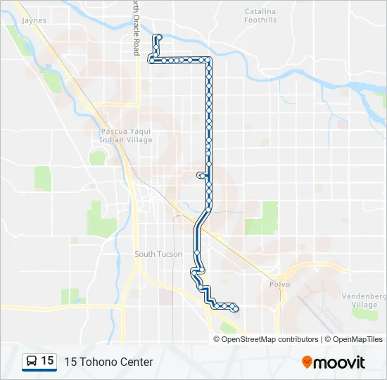 15 Bus Line Map