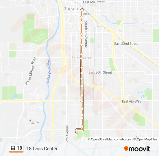 18 Bus Line Map
